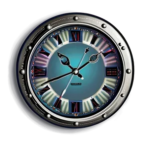 Retro Clock Clipart PNG 77