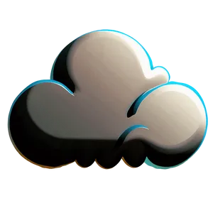 Retro Cloud Vector PNG 43