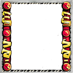 Retro Comic Book Border Png Iii PNG image