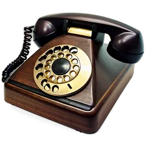 Retro Desk Phone PNG 06252024 PNG