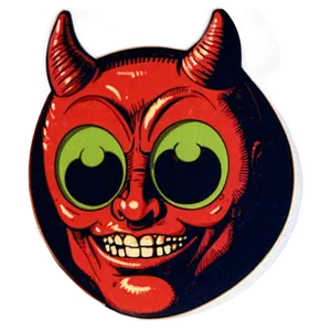 Retro Devil Sticker PNG Aff52 PNG