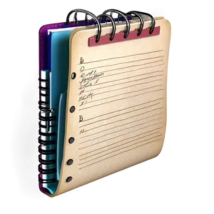 Retro Diary Page Png Uud PNG image