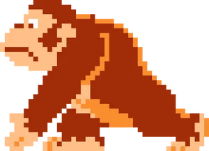 Retro Donkey Kong Pixel Art