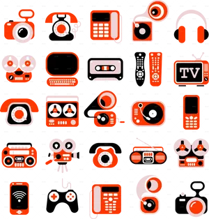 Retro Electronics Pattern