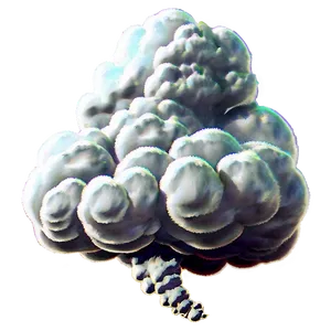 Retro Fart Cloud PNG 4