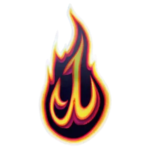 Retro Fire Overlay PNG 29
