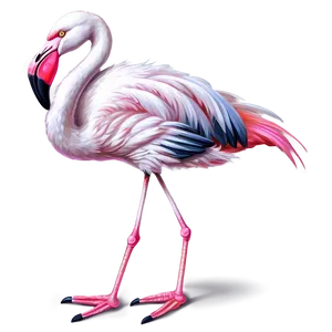 Retro Flamingo Illustration Png 05062024 PNG image