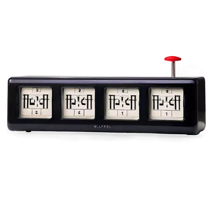 Retro Flip Clock PNG 04292024