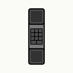 Retro Flip Phone Vector Illustration