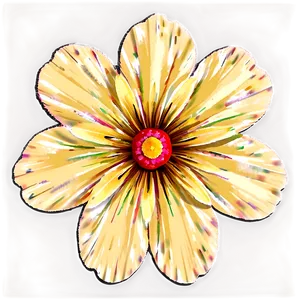 Retro Flower A PNG image