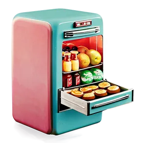 Retro Fridge PNG 22