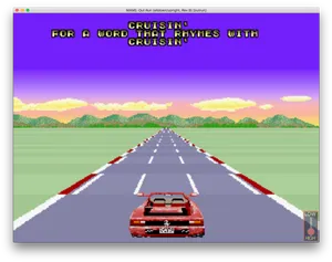 Retro Game Sports Car Cruising PNG image