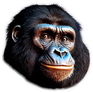 Retro Gorilla Sticker Png Ieq PNG image