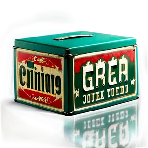 Retro Green Box PNG 06292024 PNG