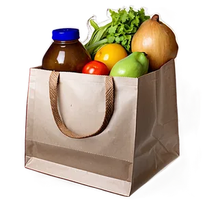 Retro Grocery Bag PNG 69