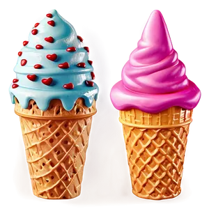 Retro Ice Cream Cone Png Opp PNG image