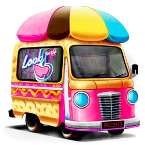 Retro Ice Cream Van PNG 86 PNG