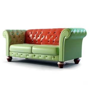 Retro Inspired Couch Png 05252024 PNG image