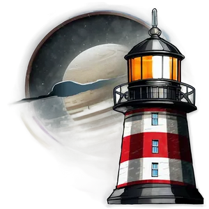 Retro Lighthouse Png 05242024 PNG image