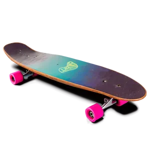 Retro Longboard PNG 06272024