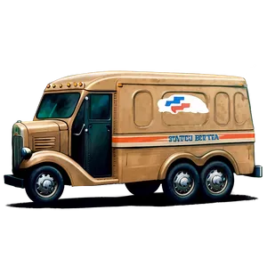 Retro Mail Truck Sketch Png 76 PNG image