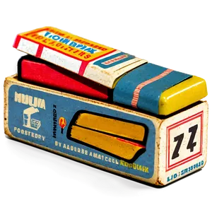 Retro Matchbox Collection Png 06202024 PNG image