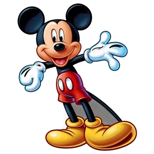 Retro Mickey Mouse Illustration PNG Uhj87 PNG