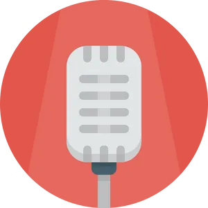 Retro Microphone Icon PNG image