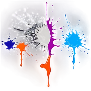 Retro Paint Splash PNG 05242024