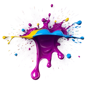 Retro Paint Splash PNG 36