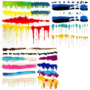 Retro Paint Streak PNG Rjn