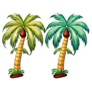 Retro Palm Tree Emoji PNG Jay
