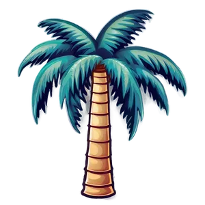 Retro Palm Tree Emoji PNG Rba PNG