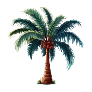 Retro Palm Trees PNG 5 PNG
