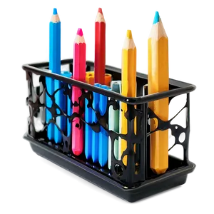 Retro Pencil Holder PNG 54