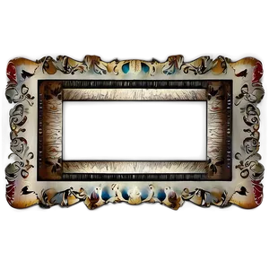 Retro Photo Border PNG Kjf