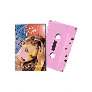 Retro Pink Cassetteand Album Cover PNG image