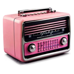 Retro Pink Radio PNG Any8 PNG