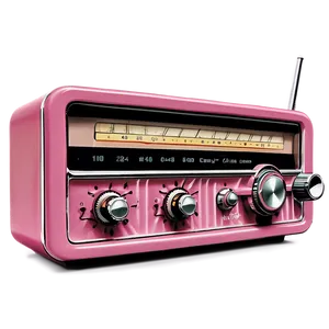 Retro Pink Radio PNG Oxf78 PNG