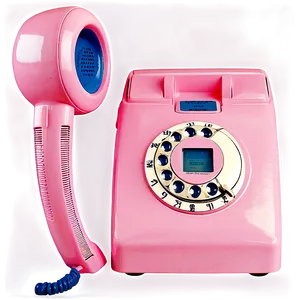 Retro Pink Telephone Png Lwj59 PNG image