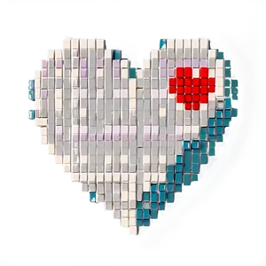 Retro Pixel Heart Png Atl8 PNG image