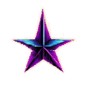 Retro Pixel Star Png 06212024 PNG image