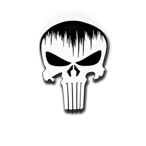 Retro Punisher Skull Logo Png 62 PNG image