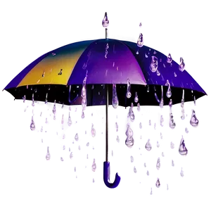 Retro Purple Rain Aesthetic Png 97 PNG image