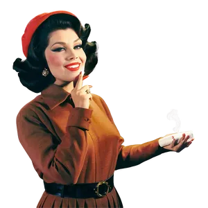 Retro Smoking Advertisement PNG 05232024