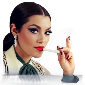 Retro Smoking Advertisement PNG Aqb PNG