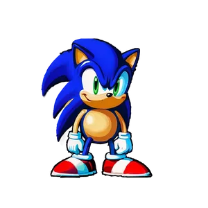 Retro Sonic Sprite PNG 05232024