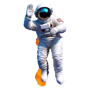 Retro Space Man Astronaut Png Fdo PNG image