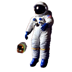 Retro Space Man Astronaut Png Lqc10 PNG image
