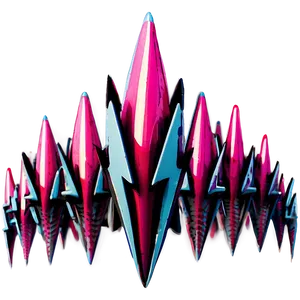 Retro Spikes Pattern PNG 06122024 PNG